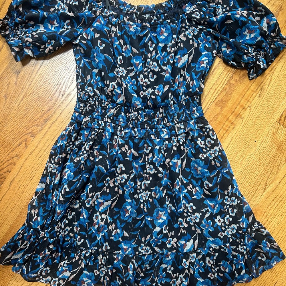 Aqua Floral Dress